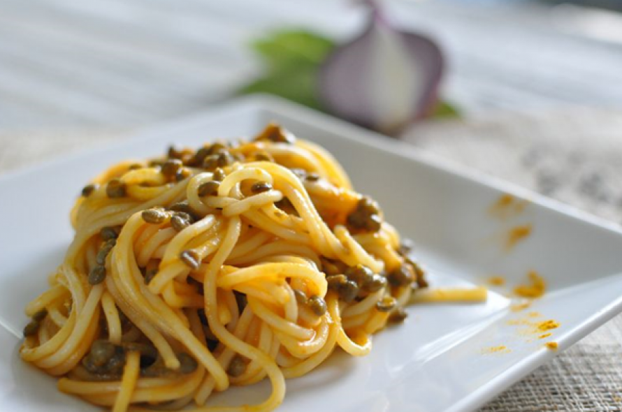 Spaghetti bolognaise aux lentilles