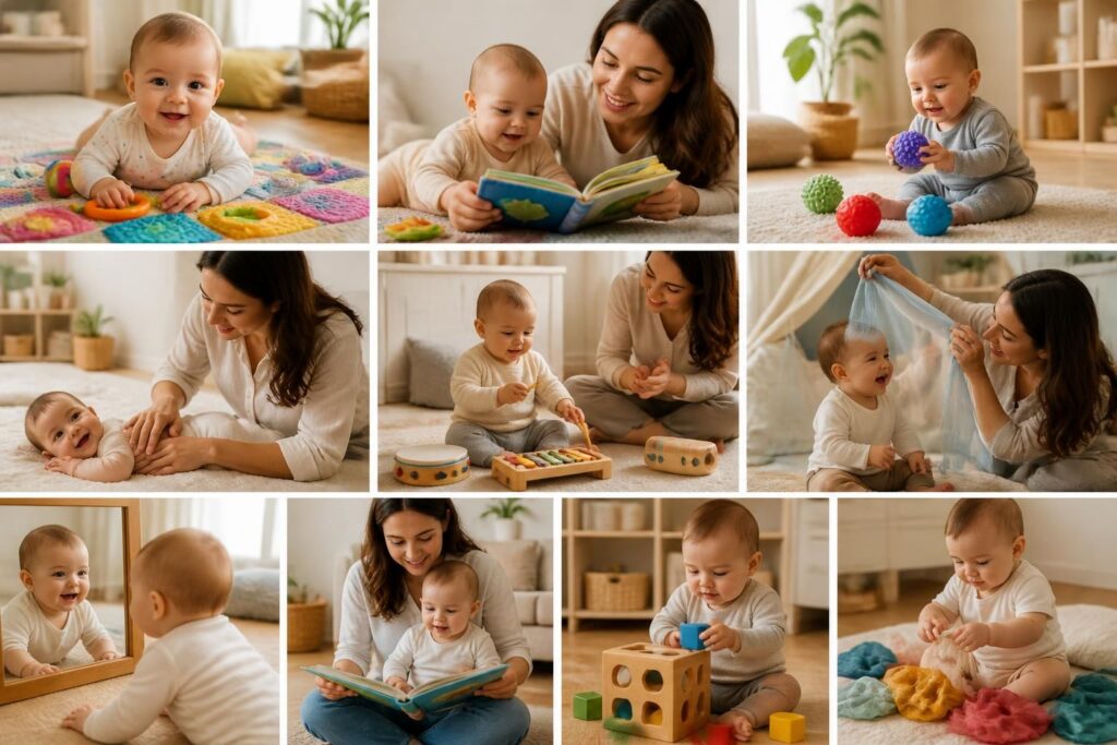 10 activités d’éveil à faire avec bébé à la maison