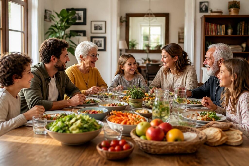 découvrez comment bien manger en famille allie équilibre nutritionnel et plaisir à partager des repas conviviaux pour toute la famille.