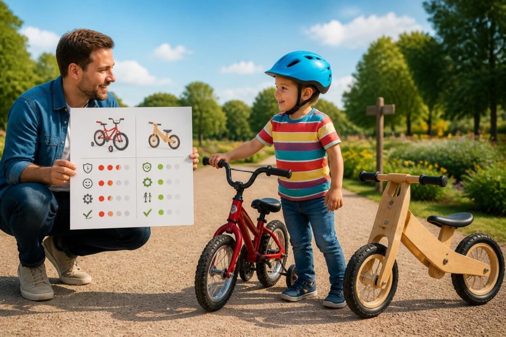 Bien choisir un vélo ou une draisienne pour son enfant