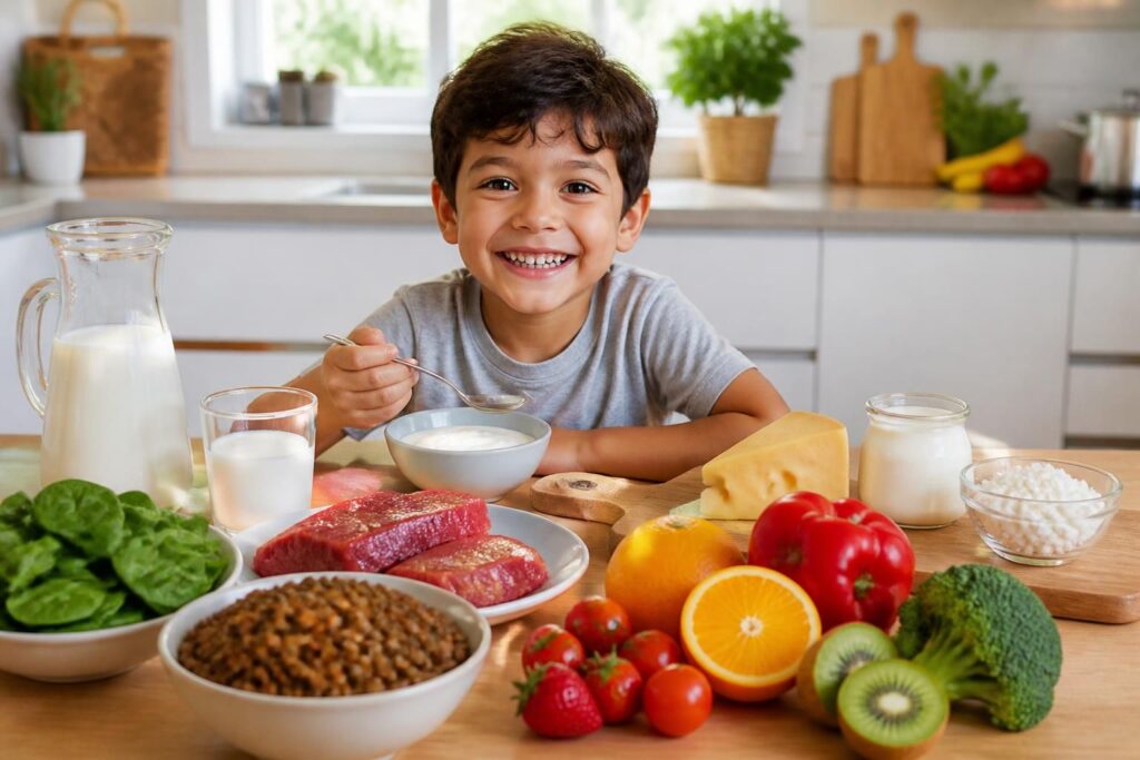 découvrez l'importance des besoins en fer, calcium et vitamines essentiels pour la croissance et le développement optimal de votre enfant.