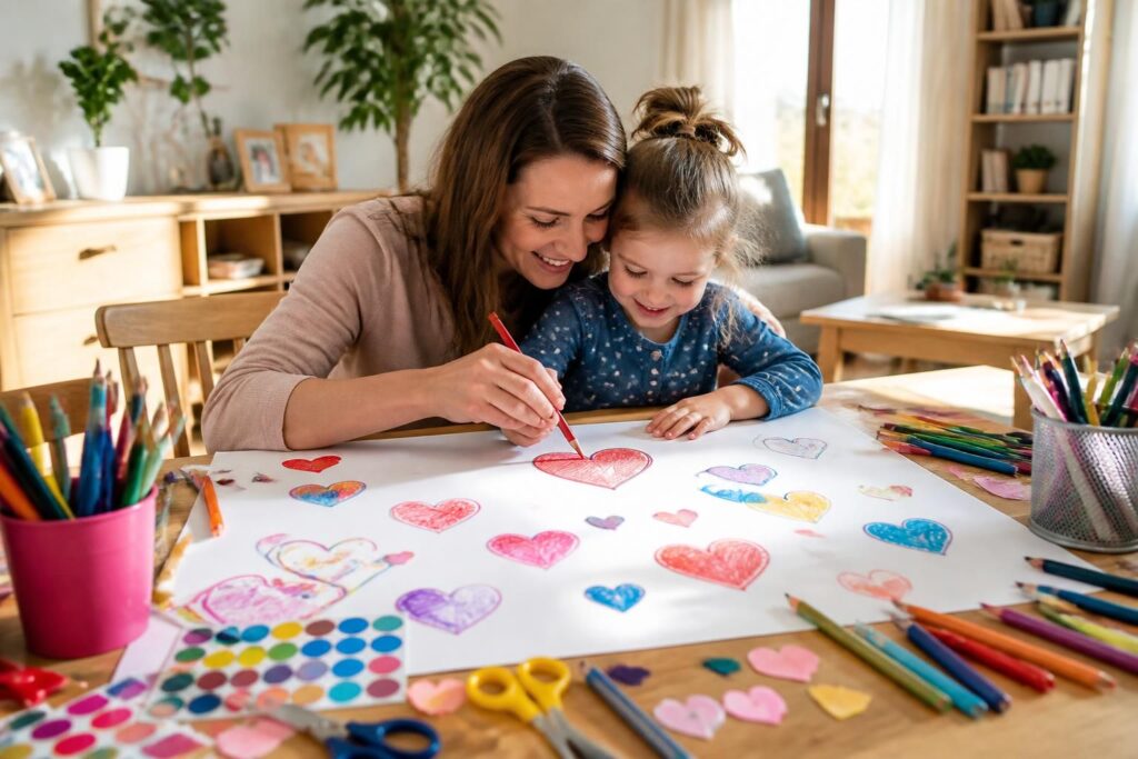 Dessin coeur : idées simples pour créer avec vos enfants
