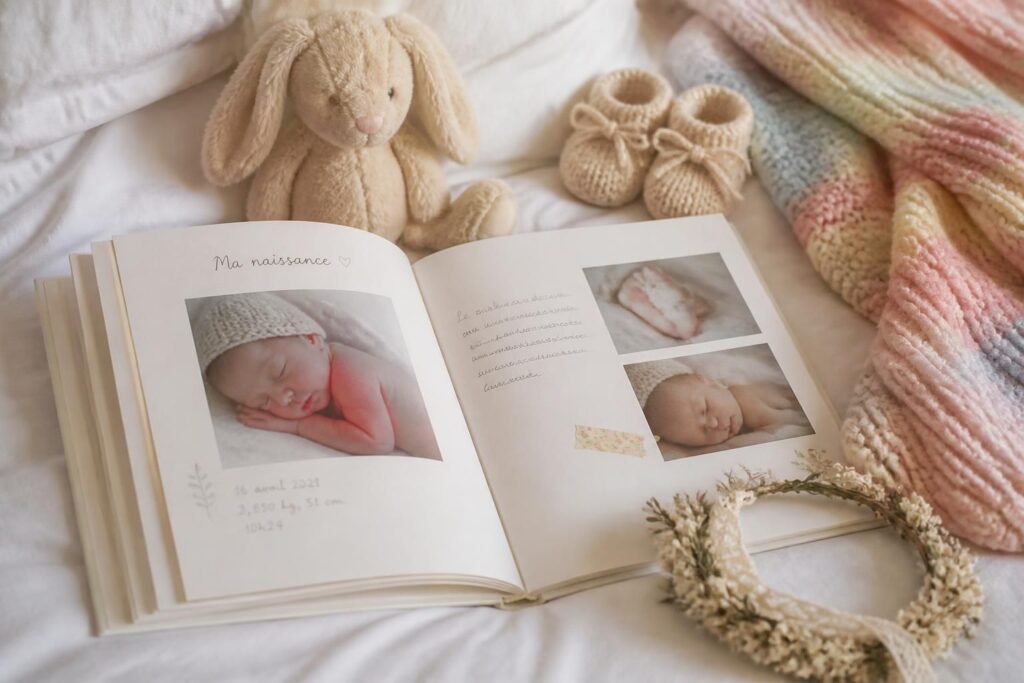 découvrez notre livre de naissance pour immortaliser les premiers instants précieux de bébé, un souvenir unique à chérir toute une vie.