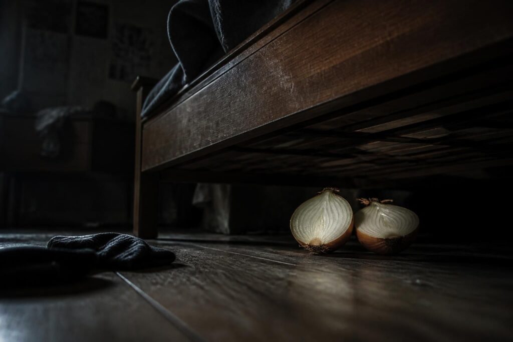 découvrez l'origine et la vérité derrière la croyance de l'oignon sous le lit, une superstition populaire aux multiples interprétations.