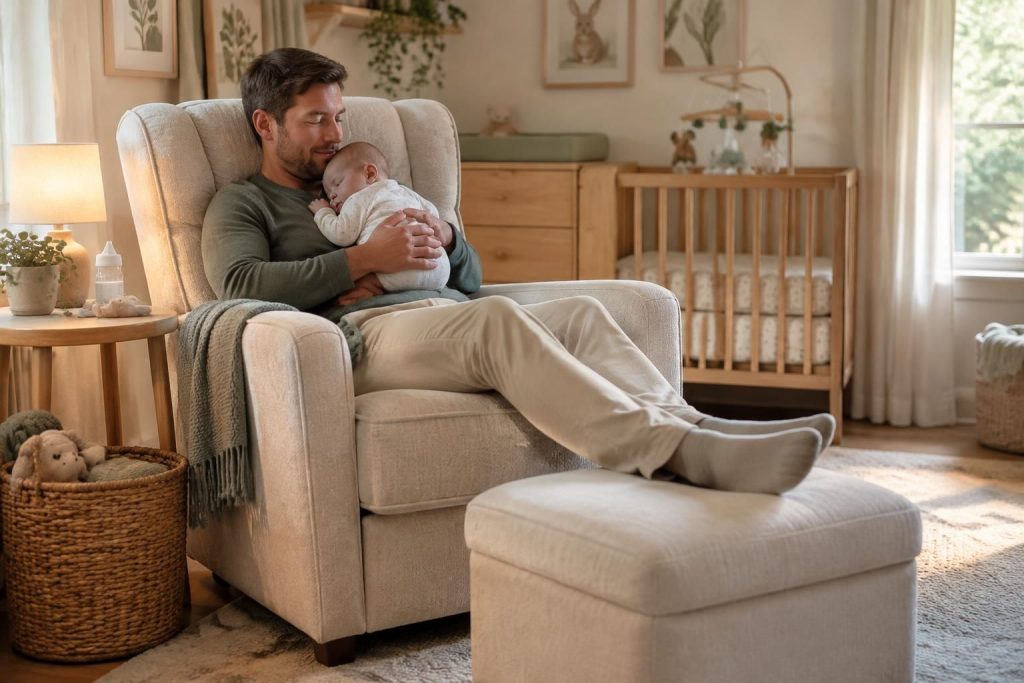 Fauteuil pour chambre bébé : choisir le confort pour les parents