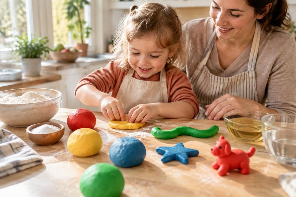 Pâte à modeler maison : recette simple et non toxique pour les enfants