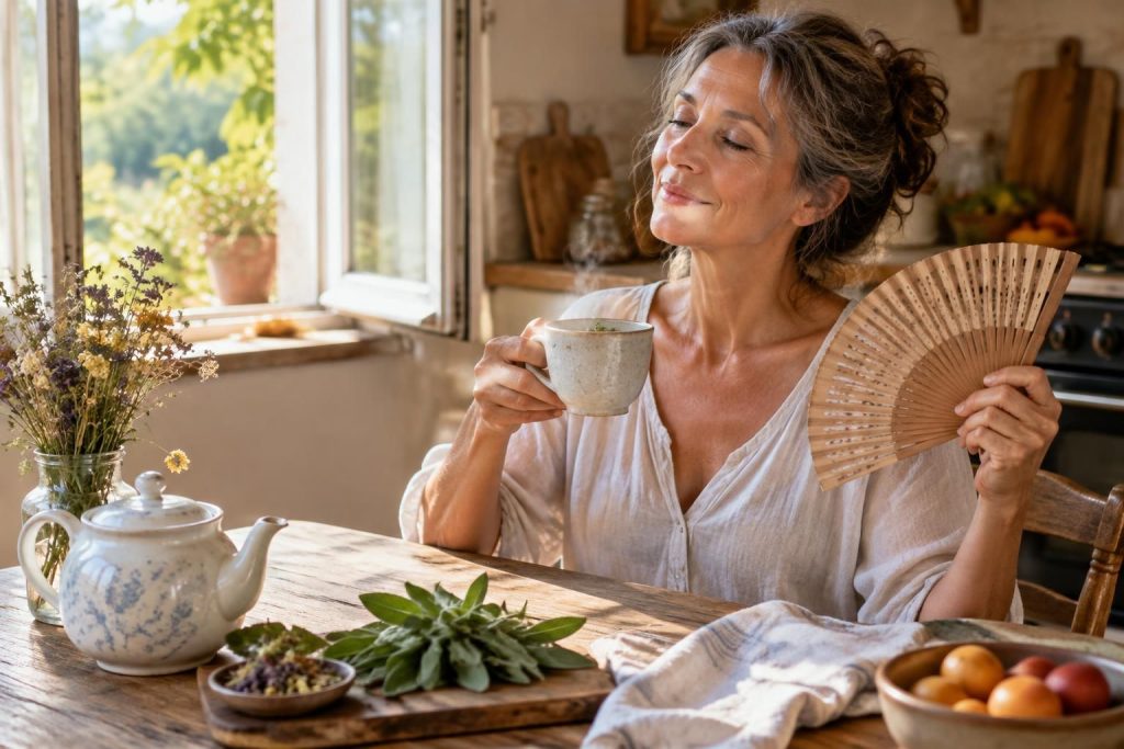 Remède de grand-mère contre les bouffées de chaleur : solutions naturelles