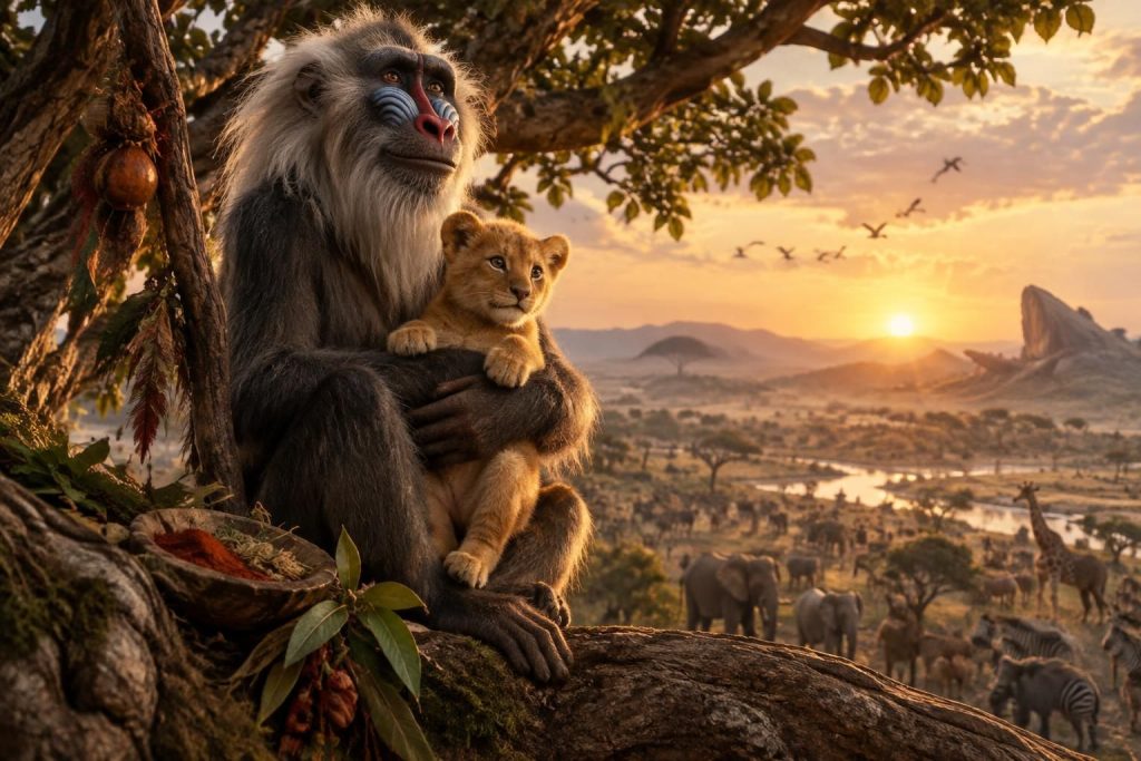 Roi lion Rafiki : l’importance du personnage dans le dessin animé